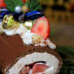 クリスマスロールケーキ（砂糖不使用・グルテンフリー）
